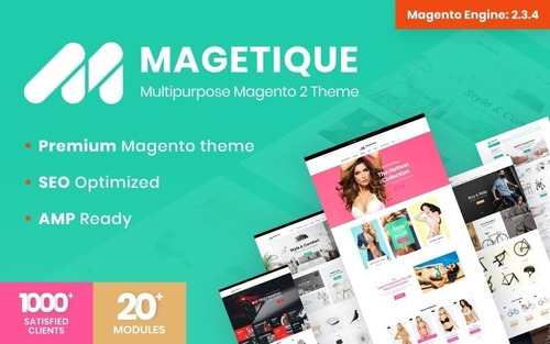 Magetique - Tema Magento 2 Multipropósito Listo Para Amp 