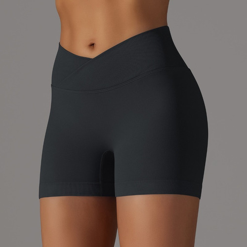Pantalones Cortos Deportivos De Algodón De Cintura Alta Sin