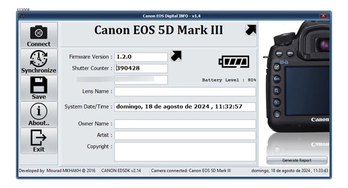 Canon Eos 5d Mark Iii Dslr Cor Preto (Usado)