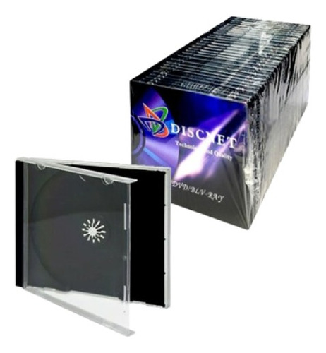 Paquete De 50 Estuches Para Cd Dvd Bd Tipo Slim Caja Delgado