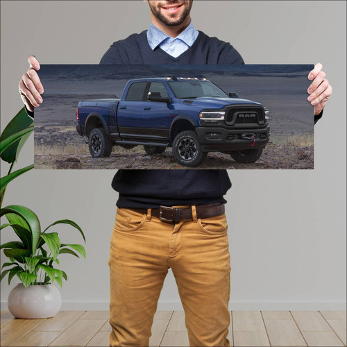 Cuadro 30x80cm Auto 2019 Ram 2500 Power Wagon Cr 60