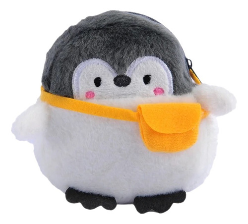 Bolsa Monedero De Peluche Forma De Pingüino Kawaii Monedas