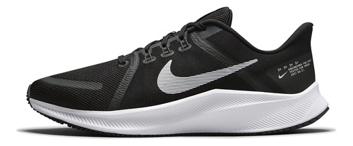 Zapatillas Nike Quest 4 Black White Urbano Da1105-006   