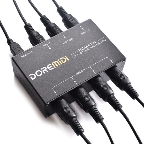 Doremidi Midi Ur-6 Pro Box Midi Splitter + Filtro Se Para 1