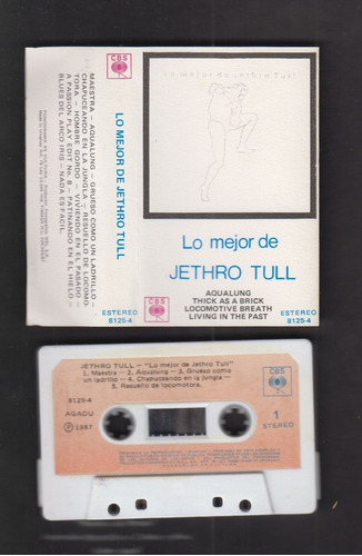 1987 Jethro Tull Cassete Uruguay The Best Titulos Español 