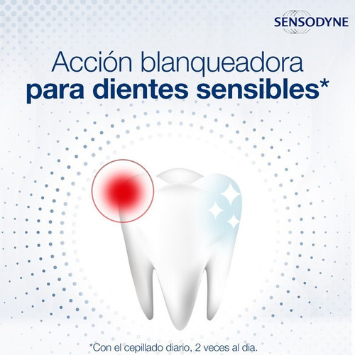 Imagen 3 de 7 de Pasta dental Sensodyne Blanqueador Extra Fresh en crema 90 g