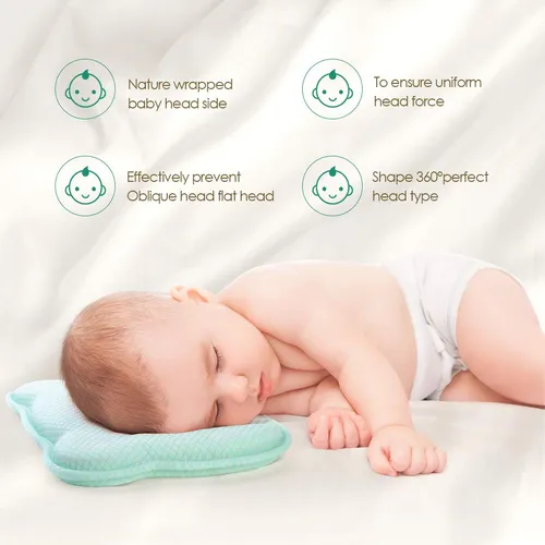 Almohada De Cabeza Plana Bebé, Almohada Moldeadora De ...