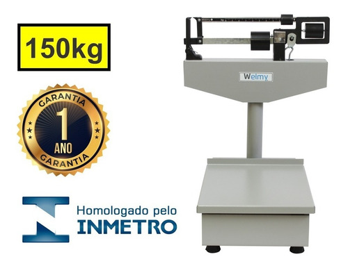 Imagem 2 de 8 de Balança Mecânica Para Botijão De Gás 150kg Welmy 100ch