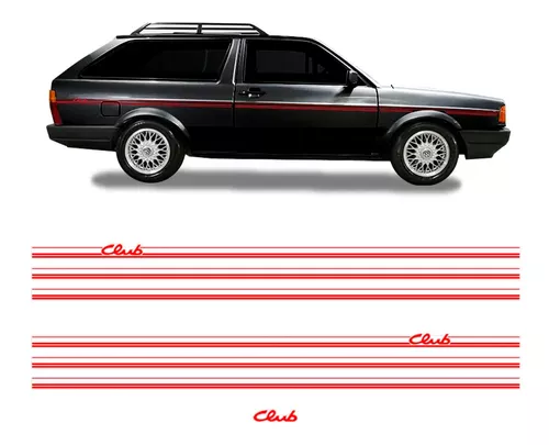 Adesivo Saveiro Parati Titan 2008 Faixa Volkswagen Dx09