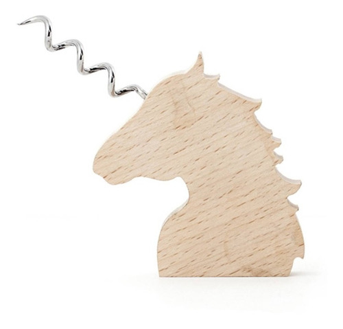 Kikkerland Unicorn Corkscrew Destapador De Madera Unicornio 