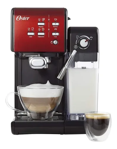 Oster PrimaLatte BVSTEM6603R Red Automatic Espresso Maker