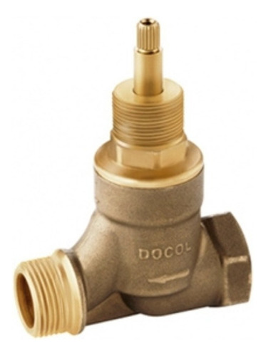 Registro Cerâmico Docol 3/4 569300 Cobre Docolbase Acabamento Dourado Cor Dourado