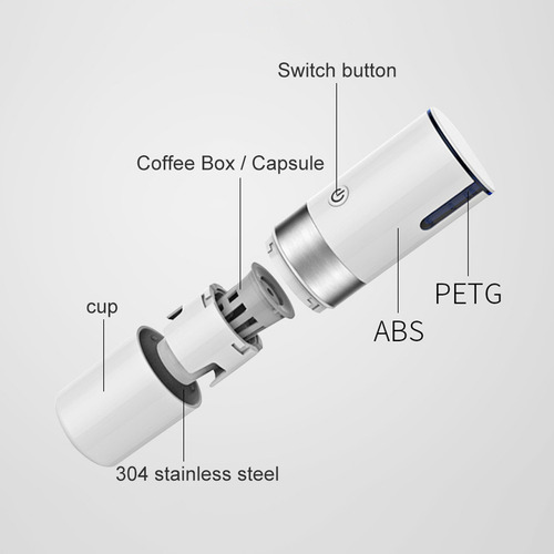 Máquina De Café Espresso Portátil Usb Para Viajes Pequeños
