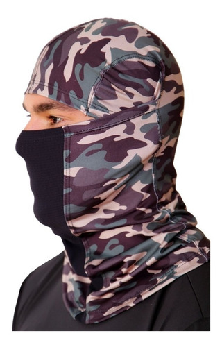 Imagem 4 de 9 de Touca Ninja Mascara Balaclava Camuflada Uv50+ Outdoor Sports