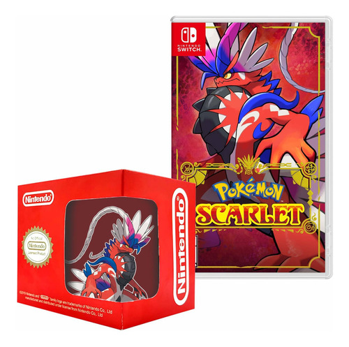 Pokemon Scarlet Nintendo Switch + Taza