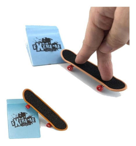 Patinetas Skate Finger Para Dedos + Rampa Extreme Set X3