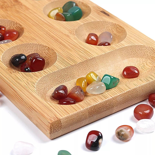 Africa Montessori Juego Mesa Qipai Juegos For De Mancala