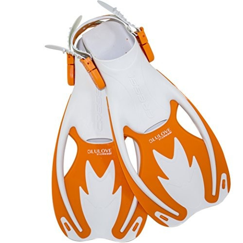 Aletas Para Niños Cressi Rocks (naranja Blanca, Grande / X-g