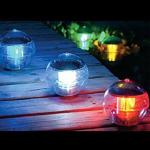 Qkking Solar Power Waterproof Led Que Cambian Color 7 Globe