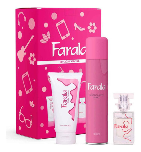 Set Perfume Farala 30ml + Crema Corporal + Desodorante