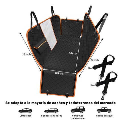 Protector De Cubre Asientos Para Perro Mascotas Impermeable
