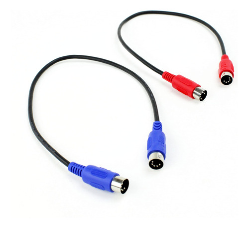 Zawdio Juego De Cables De Conexion Midi De 2 A 5 Pines Din M