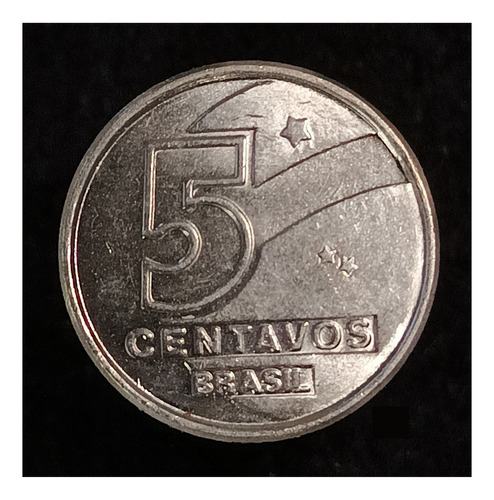 Brasil 5 Centavos 1989 Excelente Km 612 Pesca