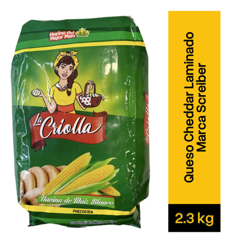 Harina De Maiz Blanco La Criolla 1 Kg ( Arepas - Empandas)