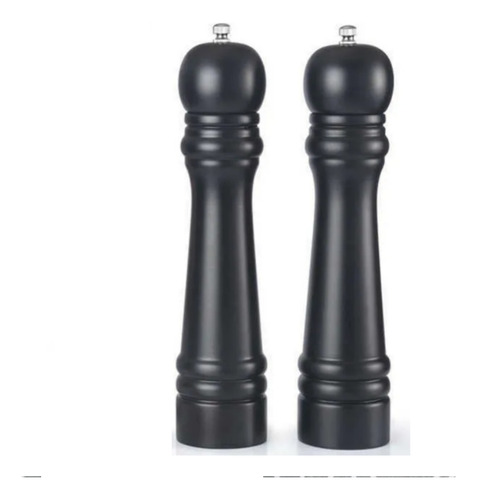 X2 Salero Pimentero Molinillo De Sal Especias Madera Manual
