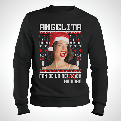Sudadera Unisex Angela Aguilar Ugly Sweater Navidad Fan