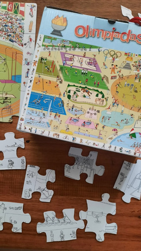 Imagen 3 de 10 de Rompecabezas Piso Puzzle Olimpiadas 70 Piezas Infantil Niños