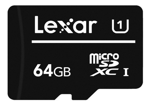 Imagen 1 de 2 de Memoria Micro Sd Lexar 64gb Clase 10 80mb/s - Revogames
