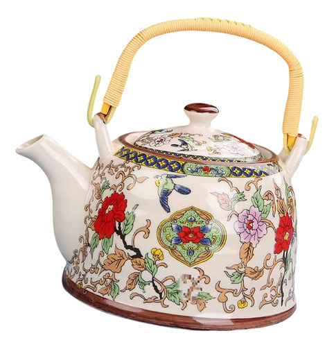 Tea De Blooming Y Té De Té De 900 Ml Con Flores Y Pájaro