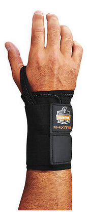 Proflex By Ergodyne 4010 Wrist Support, Left, L, Black Aad
