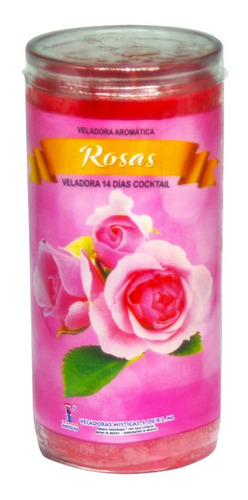 Veladora Rosas Ritualizada Preparada 14 Dias Aromatica