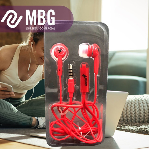 Imagen 4 de 6 de Auricular Genius Hs-m320 Con Microfono In Ear