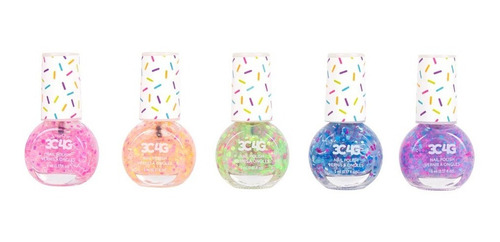 Set 5 Esmaltes Uñas Para Niña Confetti Make It Real-hopetoys