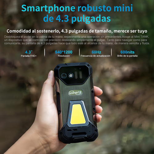 Unihertz Tank Mini Dual SIM 256 GB negro 12 GB RAM