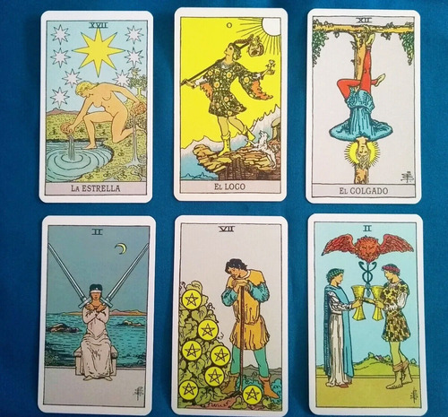 Cartas Tarot Rider A E Waite Edición Azul En Español + Funda