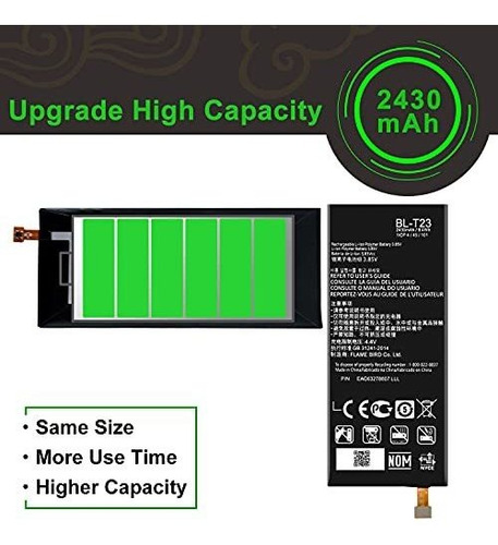 Imagen 4 de 6 de Batería De Repuesto Para LG X Cam K580 K580f K580i, Para Bat