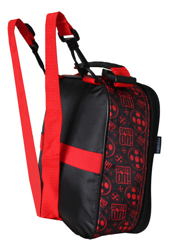 Mochila De Rodas Ladybug Com Lancheira E Estojo Escolar Cor Preto