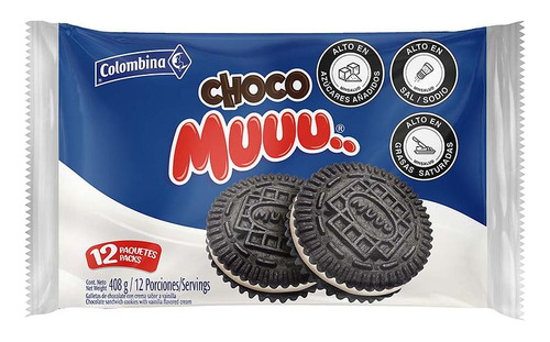 Galletas Muu Choco X 12u - Unidad a $958