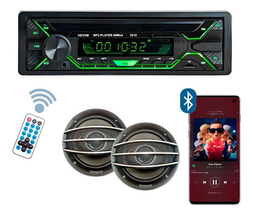 Combo Stereo Parlantes 5  Usb Mp3 Bluetooth Fm C/remoto