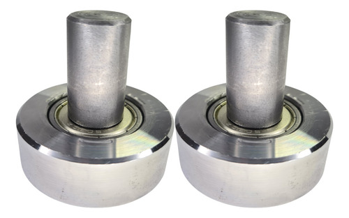 Kit 02 Rolamentos Guia De Ferro Trilho Portão De Correr 42mm