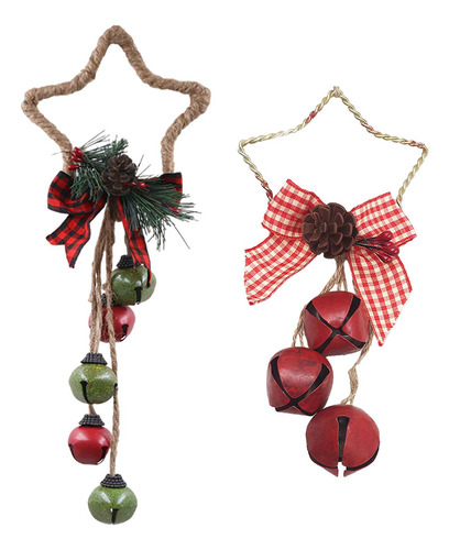 Adorno Colgante Para De Navidad Longitud 19,5 Cm 32 Cm 2x