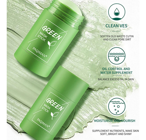 V V Mascarilla De Té Verde En Barra Poreless Deep Cleanse