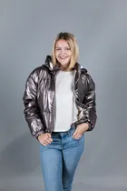 Comprar Campera Mujer Inflada Capucha Nylon Tenaz&co Puffers Ivierno