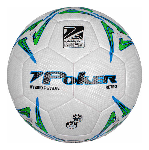 Bola Futsal Pro 32 Gomos Hybrid Retro Cor Azul