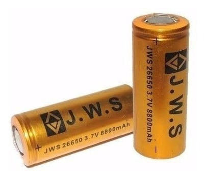2 Baterias 26650 3,7v 8800mah Lanterna Jyx Hy Jws Taue E1 E2