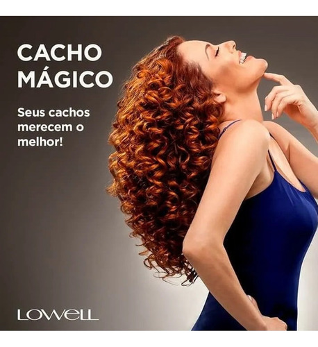 Kit Para Cabelos Cacheados Lowell Cacho Mágico 4 Itens 4040